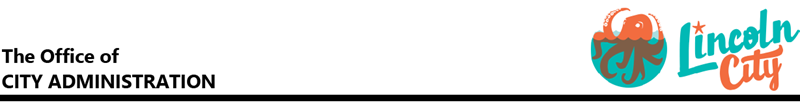 City Administration and Lincoln City Logo